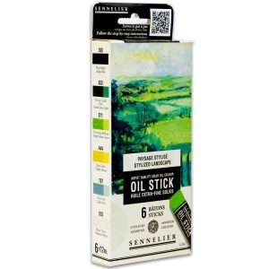 Set óleo extra-fino en barra – tonos paisaje verde