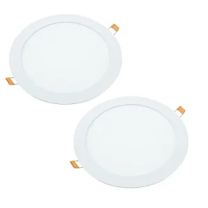 D4857 Pack x 2 Downlights LED Empotrable Jandei, 18W, 1440 lúmenes, redondos, Ø 200- Ø 205mm, blanco neutro